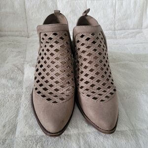 Mossimo Supply Co. Women's Olive Grayish Ankle Boots Slide-in